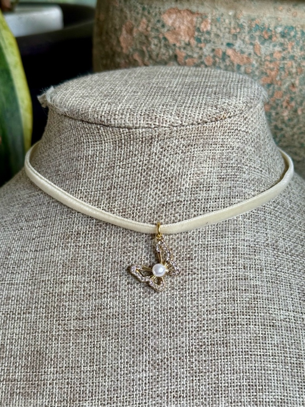 Boho Coquette Butterfly Velvet Ribbon Choker